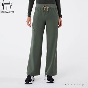 High Waisted Isabel Wide Leg Scrub Pants